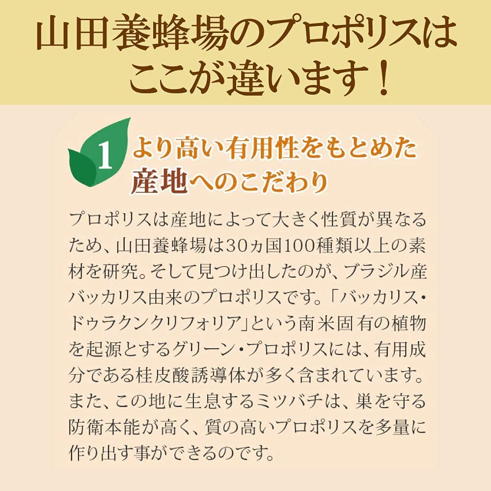 プロポリス液30(ブラジル産)｜健康食品の通販 山田養蜂場【公式】