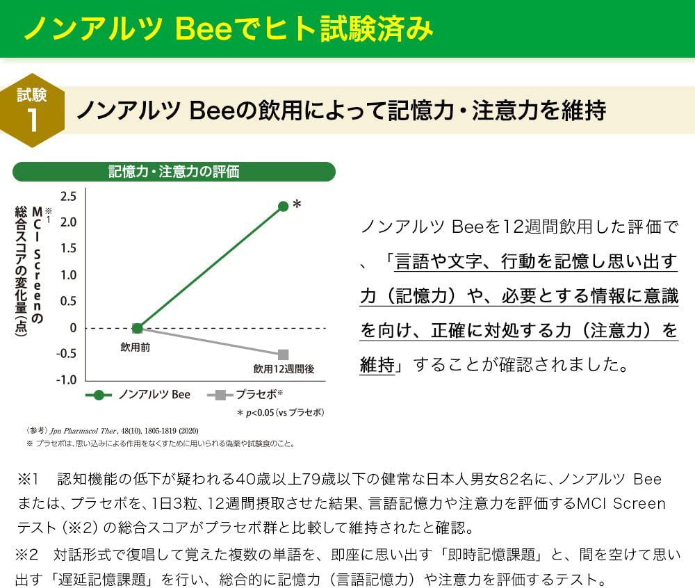 ノンアルツBeeお試しセット7日分｜健康食品の通販 山田養蜂場【公式】